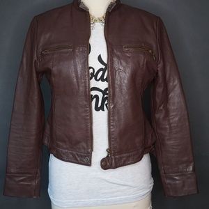 Brown Leather Women's Jacket